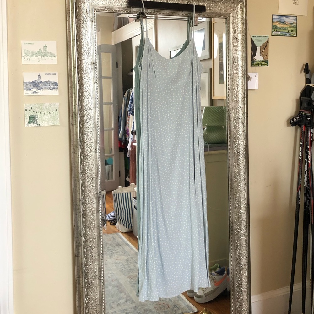 brandy melville colleen floral maxi slip dress